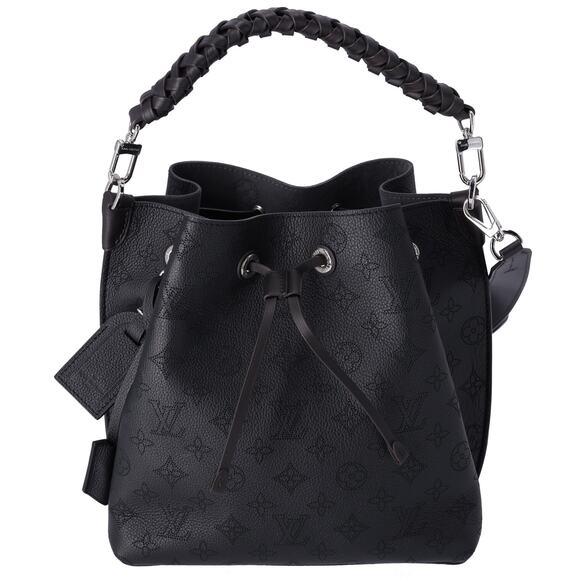 Louis Vuitton Muria Mahina Handbag M55800 Black Mahina Calf Leather - Picture 1 of 7